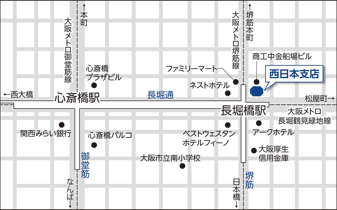 西日本支店 地図